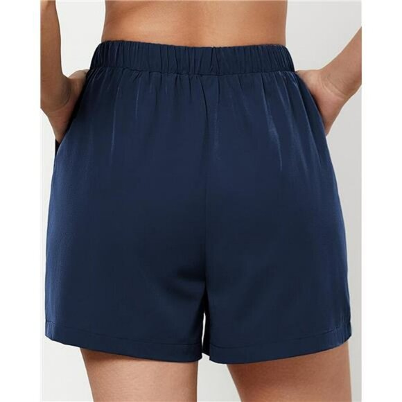 Womens High Waisted Athletic Shorts Quick Dry Running Hiking Gym With Pockets - Picture 2 of 7